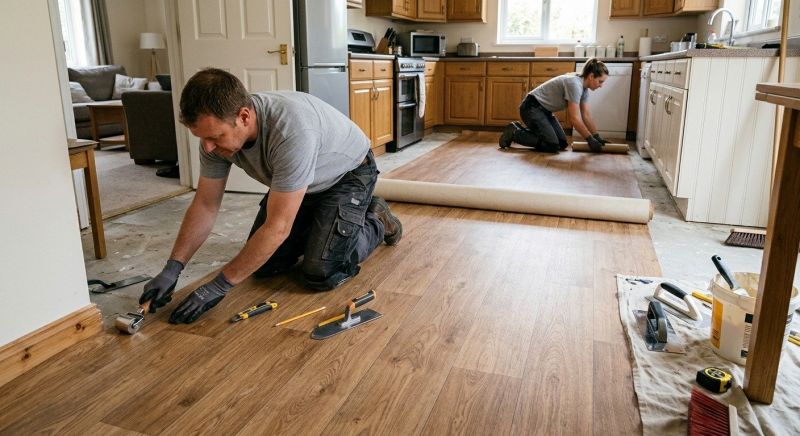 Linoleum Flooring Replacement in Prince Frederick, MD